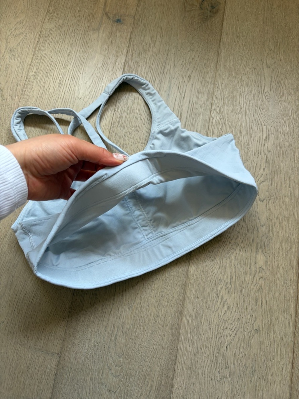 EUC energy jacquard bra *evolve trace texture starch blue size small lululemon - Picture 7 of 16